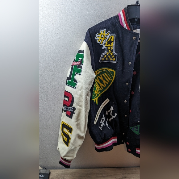 First Row Keep Life Simple all over  VARSITY JACKET - Picture 4 of 7